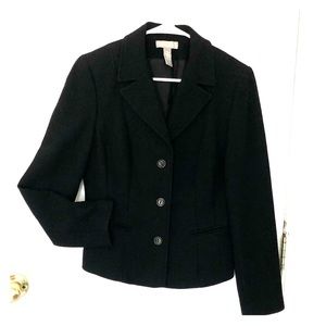 Virgin wool cropped blazer